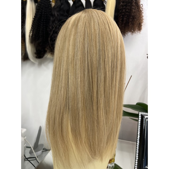 Parrucca con frangia 100%  capelli veri remy umani