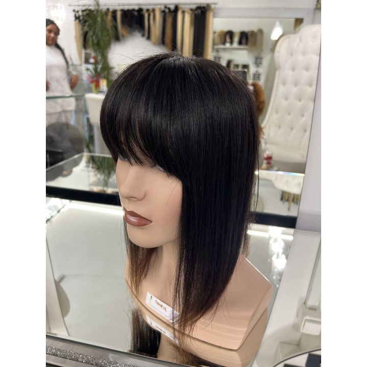 Toupet Infoltitore Deluxe con Frangia | Varie Misure | Capelli XL