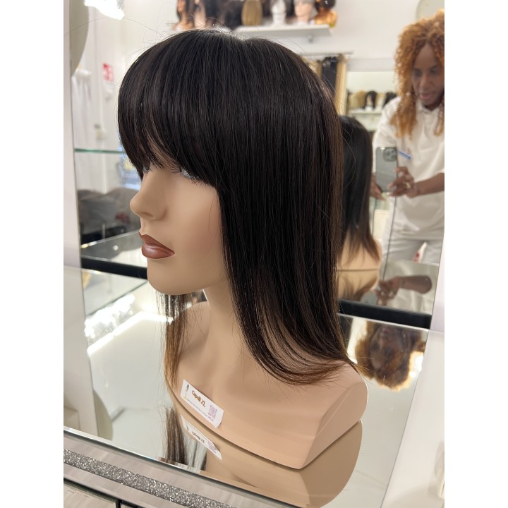 Toupet Infoltitore Deluxe con Frangia | Varie Misure | Capelli XL