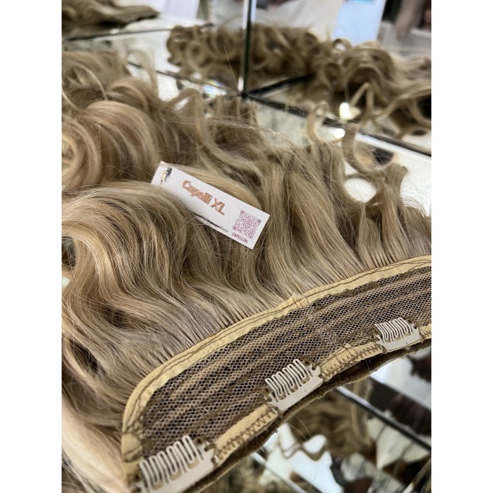 Extension con clip, Capelli veri Remy Europei Colore Biondo Freddo