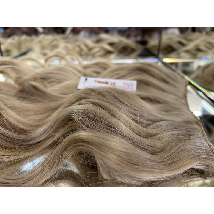 Extension con clip, Capelli veri Remy Europei Colore Biondo Freddo