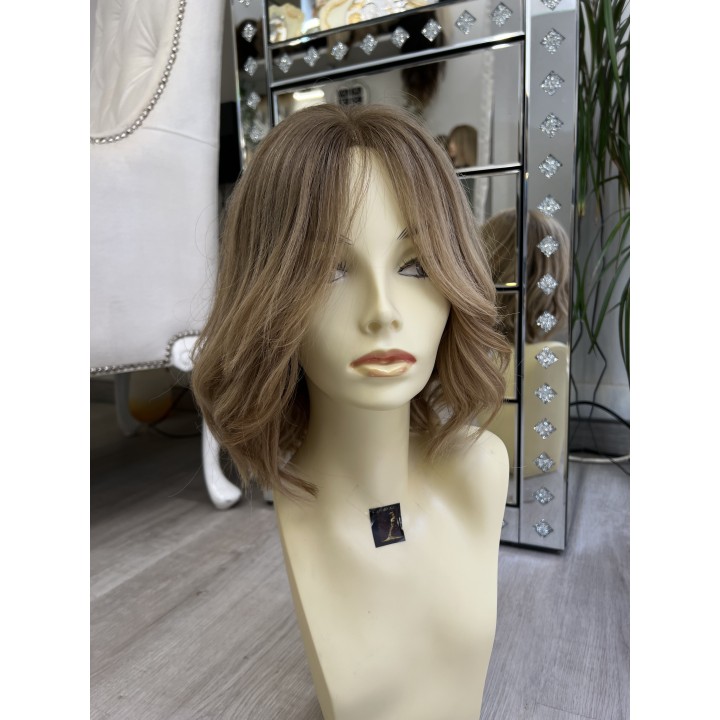 Parrucca Norin: Capelli Veri Remy Biondo Chiarissimo, Taglio Scalato