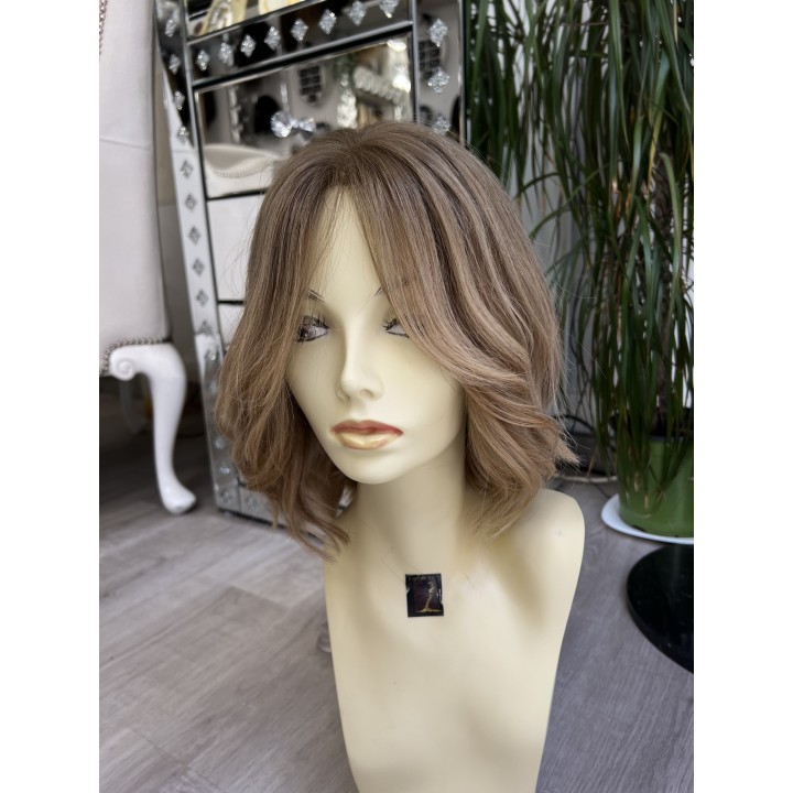 Parrucca Norin: Capelli Veri Remy Biondo Chiarissimo, Taglio Scalato