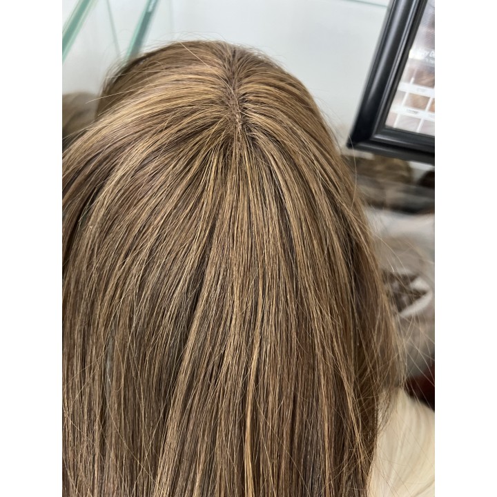 Toupet Capelli Veri Remy 10x11cm - Biondo Scuro Dorato | Capelli XL