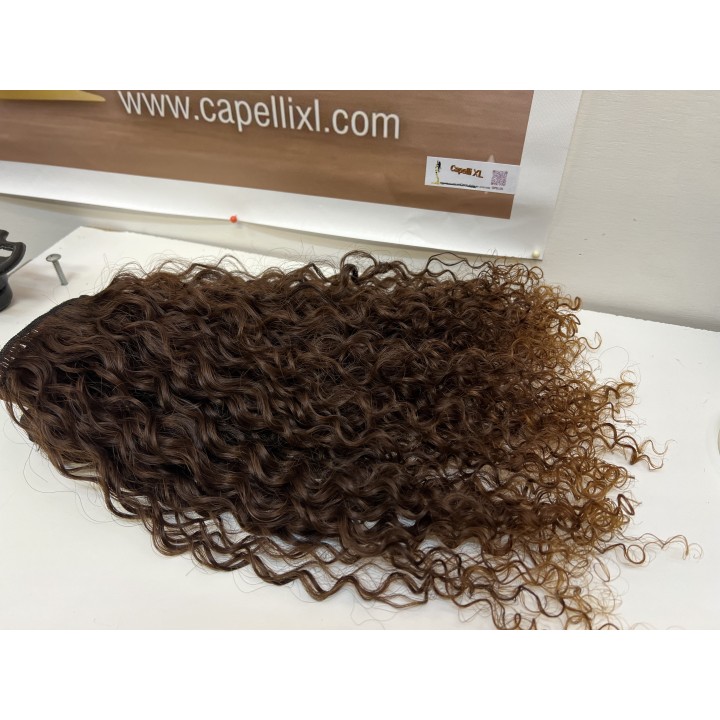 Capelli veri remy Ricci Colore castano con punte chiare Brasiliani
