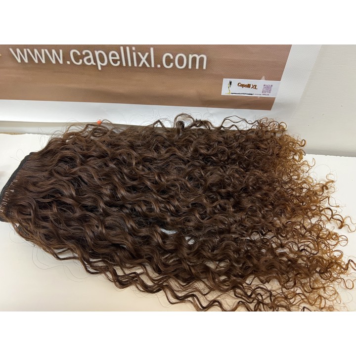 Capelli veri remy Ricci Colore castano con punte chiare Brasiliani