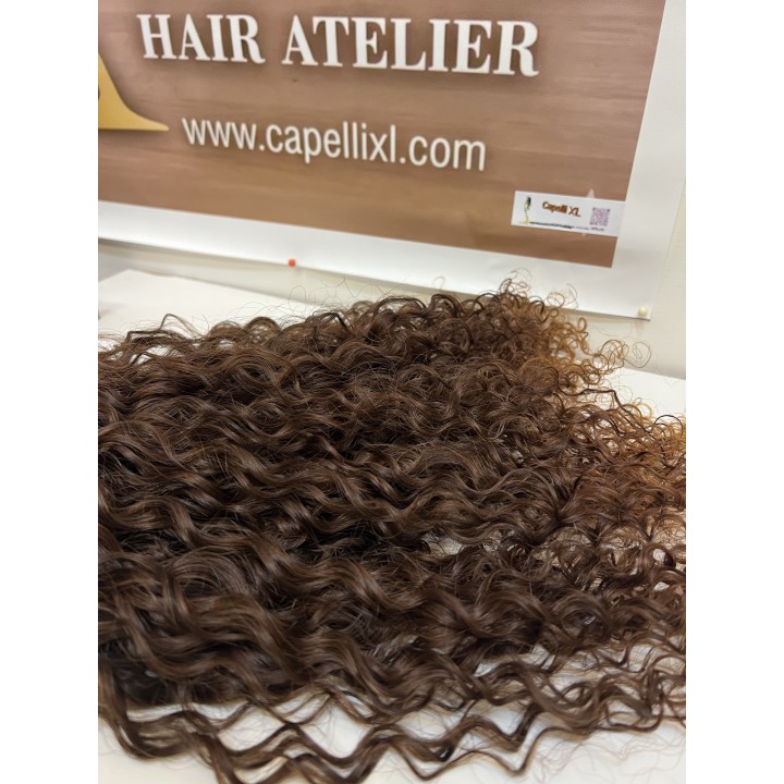 Capelli veri remy Ricci Colore castano con punte chiare Brasiliani