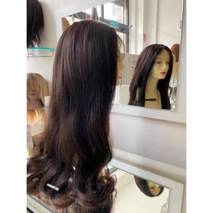 Parrucca mossa Remy - Capelli veri, densità 180%, calotta regolabile