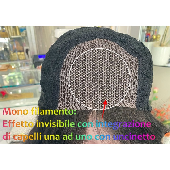 Parrucca Angela XL 1561 | Capelli Veri Europei Castano chiaro