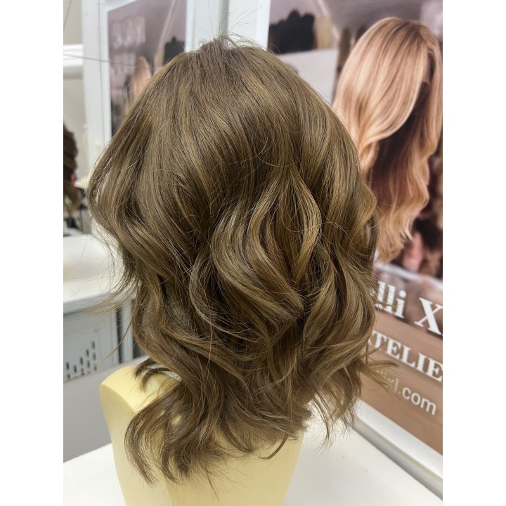 Parrucca Angela XL 1561 | Capelli Veri Europei Castano chiaro