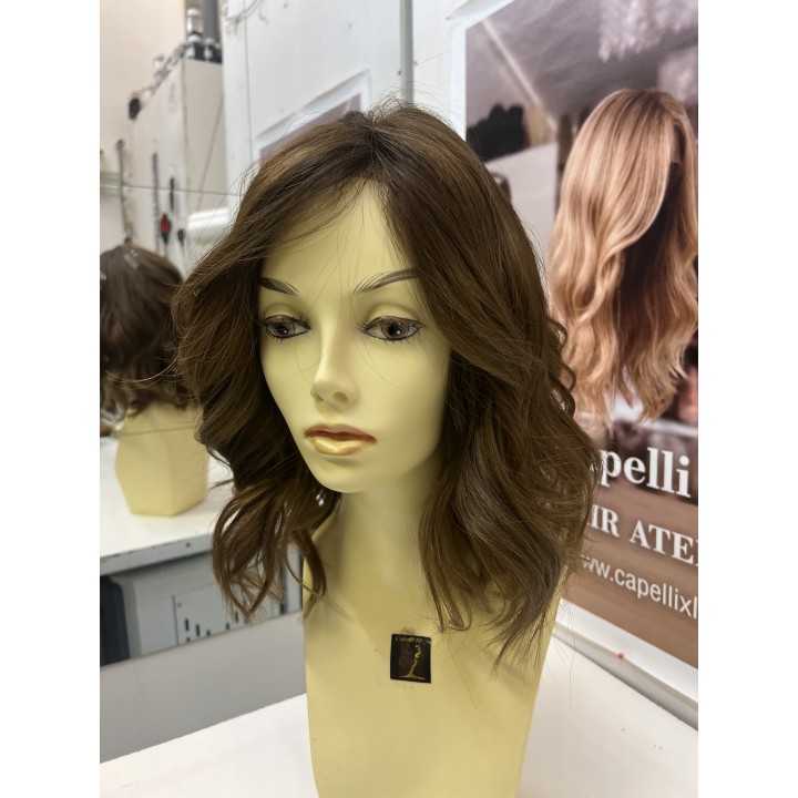 Parrucca Angela XL 1561 | Capelli Veri Europei Castano chiaro
