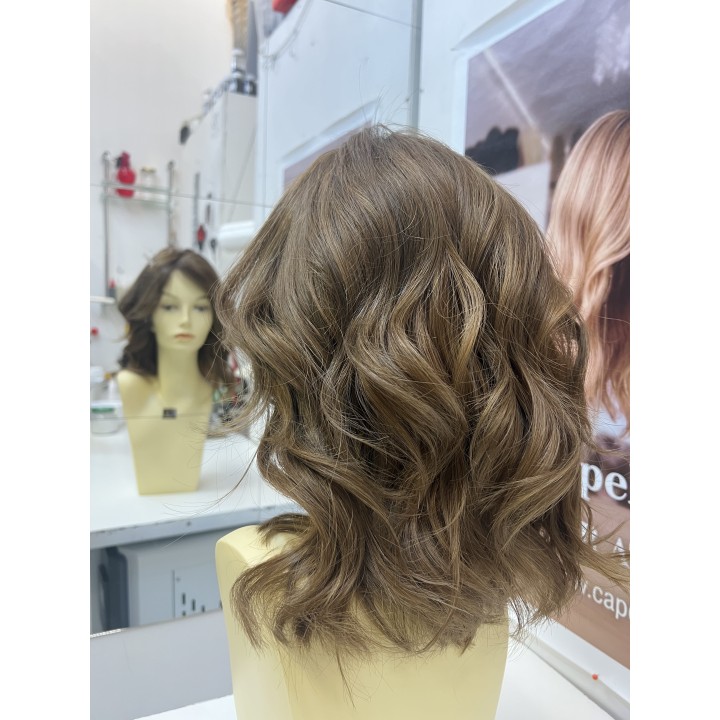 Parrucca Angela XL 1561 | Capelli Veri Europei Castano chiaro