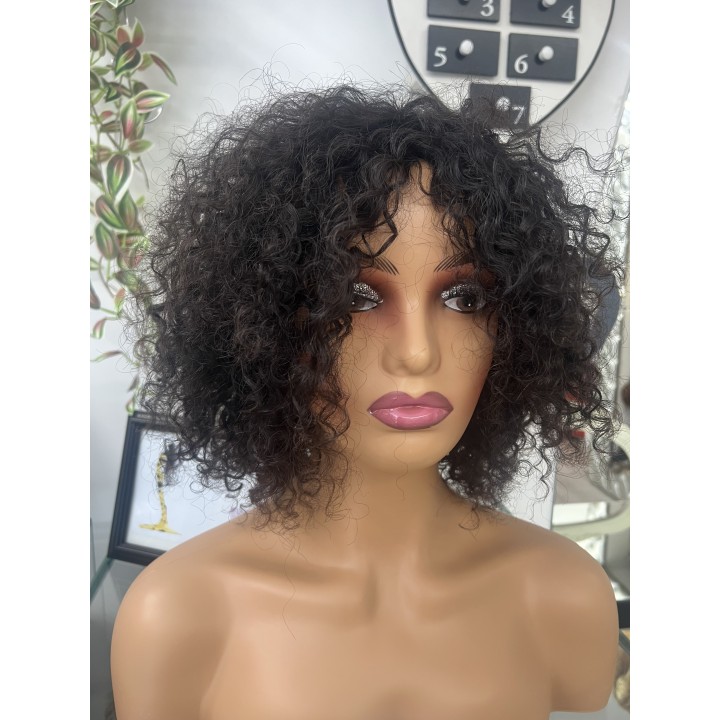 Parrucca di capelli veri Remy ricci brasiliani 100% capelli umani
