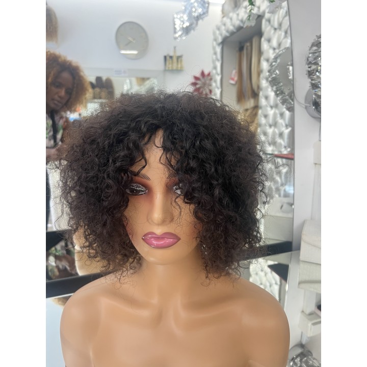 Parrucca di capelli veri Remy ricci brasiliani 100% capelli umani