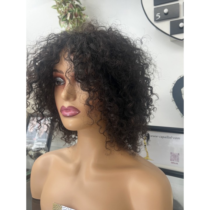 Parrucca di capelli veri Remy ricci brasiliani 100% capelli umani