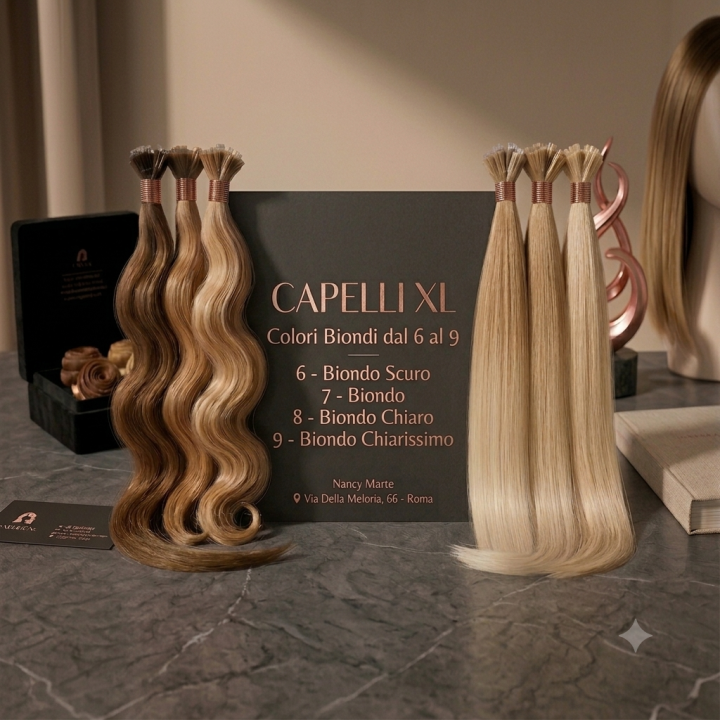 Extension Cheratina Capelli Lisci Biondi Naturali | Capelli XL