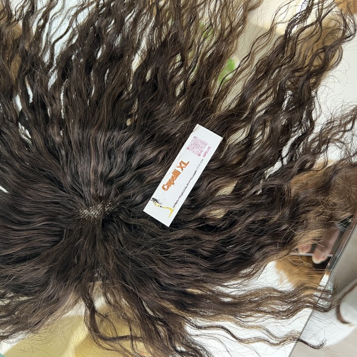 Toupet, Chiusura con clip Capelli veri remy Top closure  vari colori