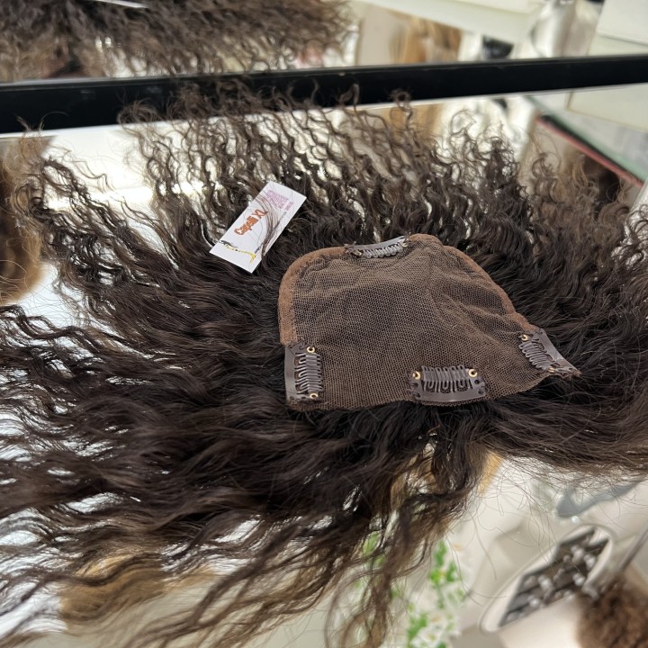 Toupet, Chiusura con clip Capelli veri remy Top closure  vari colori