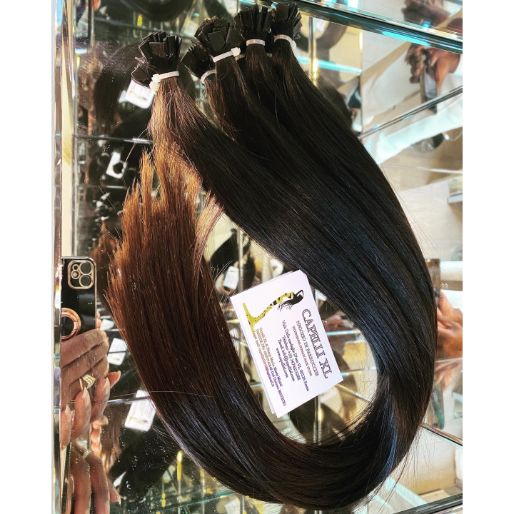 Ciocche Lisci XL Premium 1595 | Cheratina o Micro-ring | Capelli XL