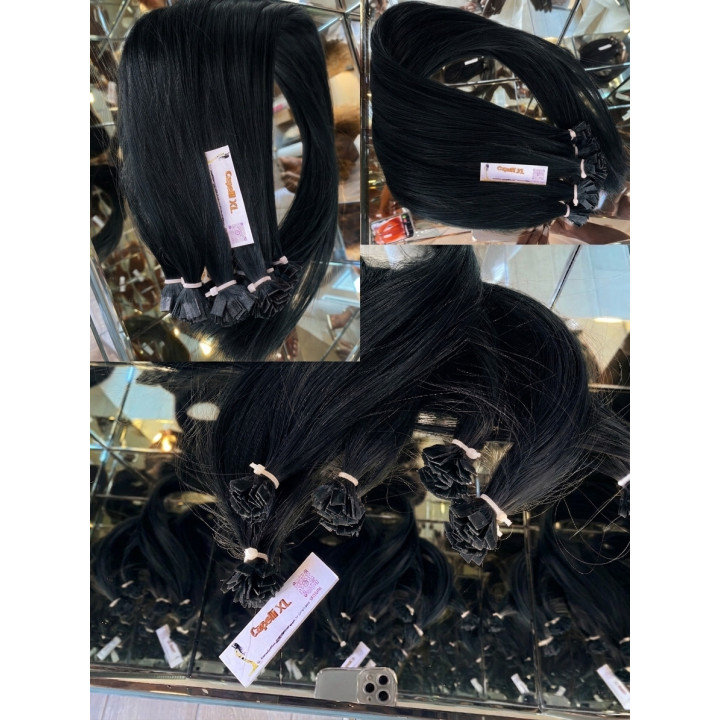 Ciocche Lisci XL Premium 1595 | Cheratina o Micro-ring | Capelli XL