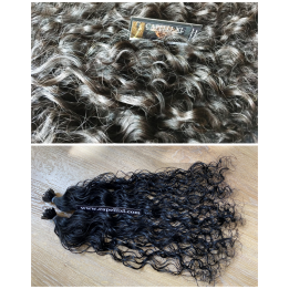Ciocche Ricci XL Premium 1597 | Cheratina o Micro-ring | Capelli XL
