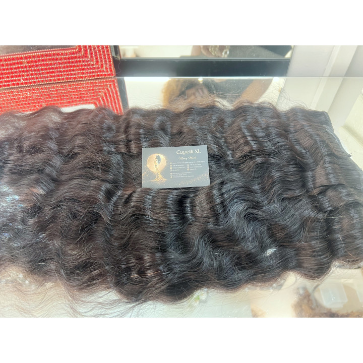 Fascia con Clip Capelli Scuri Premium | Capelli XL