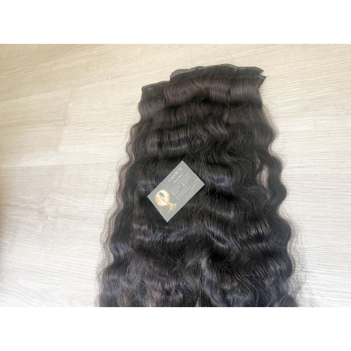 Fascia con Clip Capelli Scuri Premium | Capelli XL