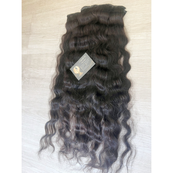 Fascia con Clip Capelli Scuri Premium | Capelli XL
