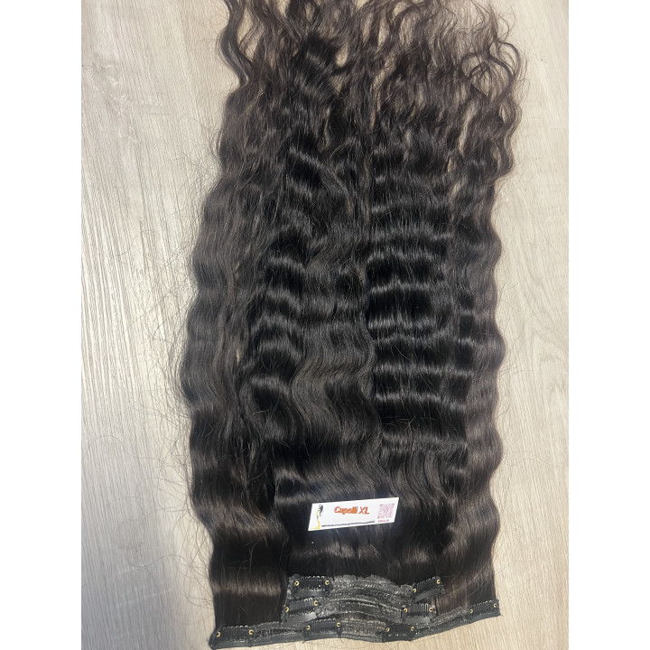 Fascia con Clip Capelli Scuri Premium | Capelli XL