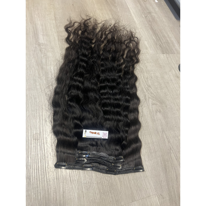 Fascia con Clip Capelli Scuri Premium | Capelli XL