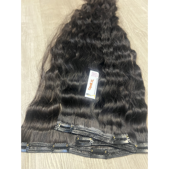 Fascia con Clip Capelli Scuri Premium | Capelli XL