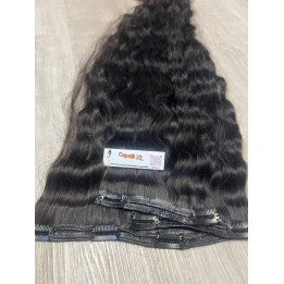 Fascia con Clip Capelli Scuri Premium | Capelli XL
