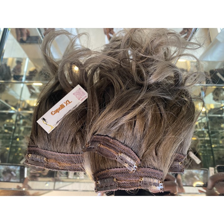 Extension Clip Balayage Biondo Cenere Platino Basic | Capelli XL