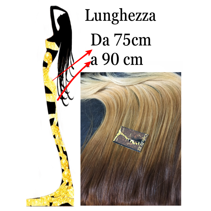 Extension Clip Balayage Biondo Cenere Basic | Capelli XL