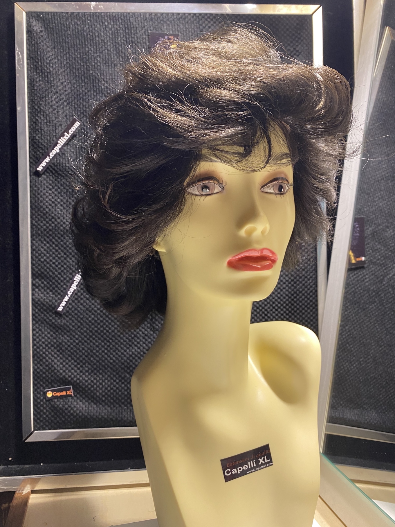 Parrucca di capelli veri remy Mono filamento totale, integrazione capelli uno ad uno con uncinetto ,capelli umani realizzata in italia