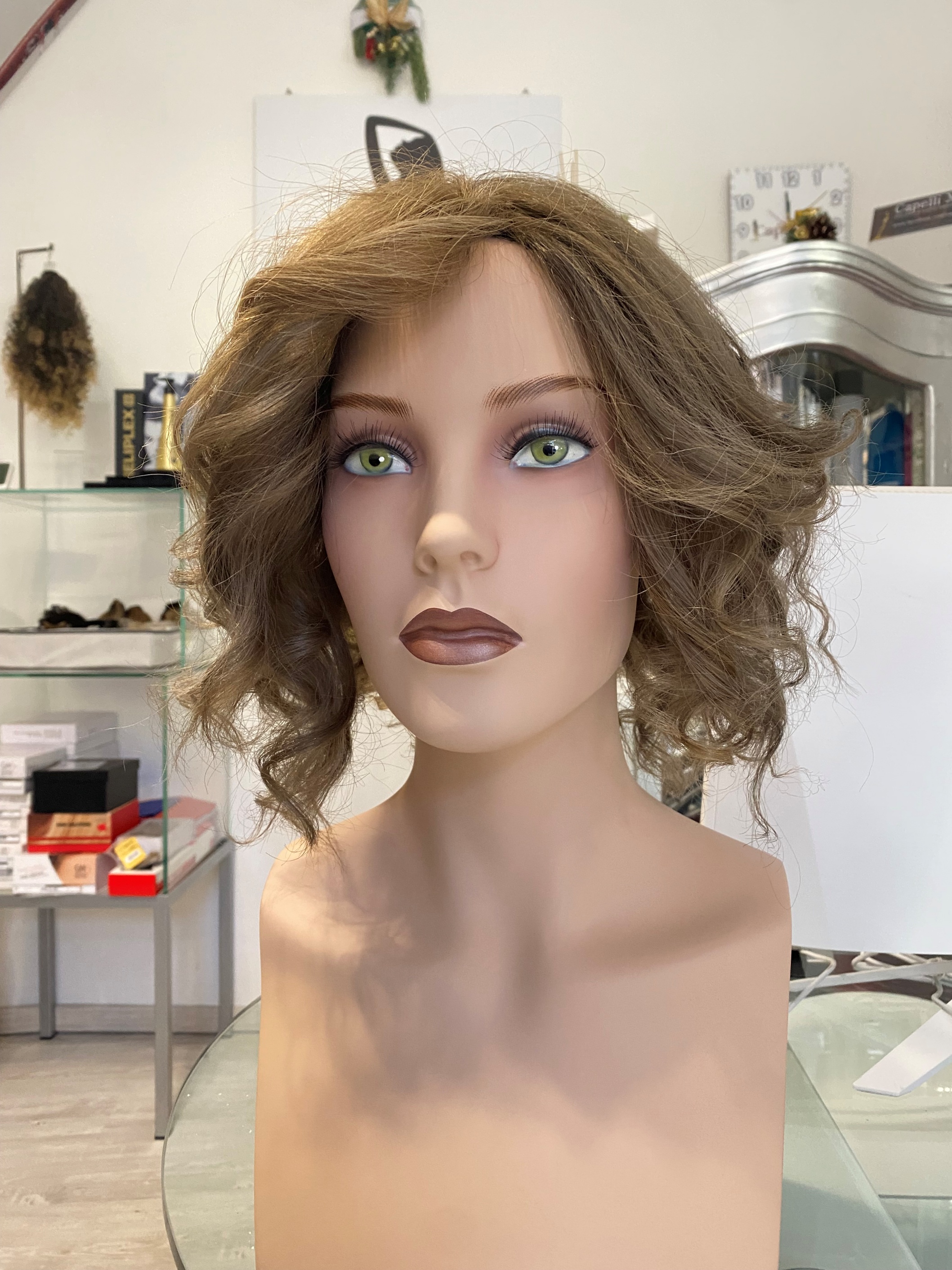 Toupet per signora con capelli veri remy Europei colore biondo 9 