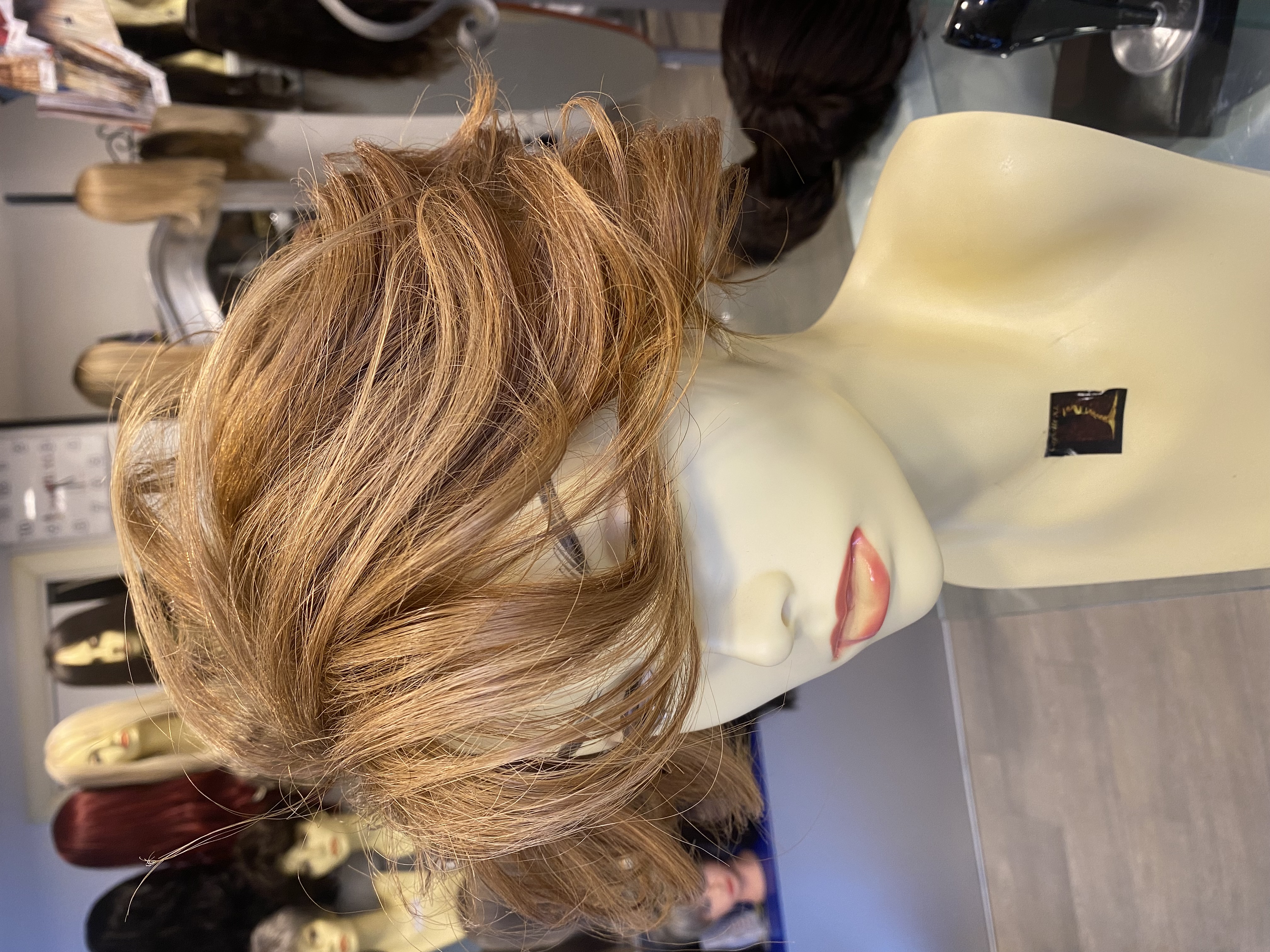 Infoltitore Toupet  calotta capelli veri remy biondi di origine Europei Per coprire la parte alta della testa e creare copertura con effetto naturale