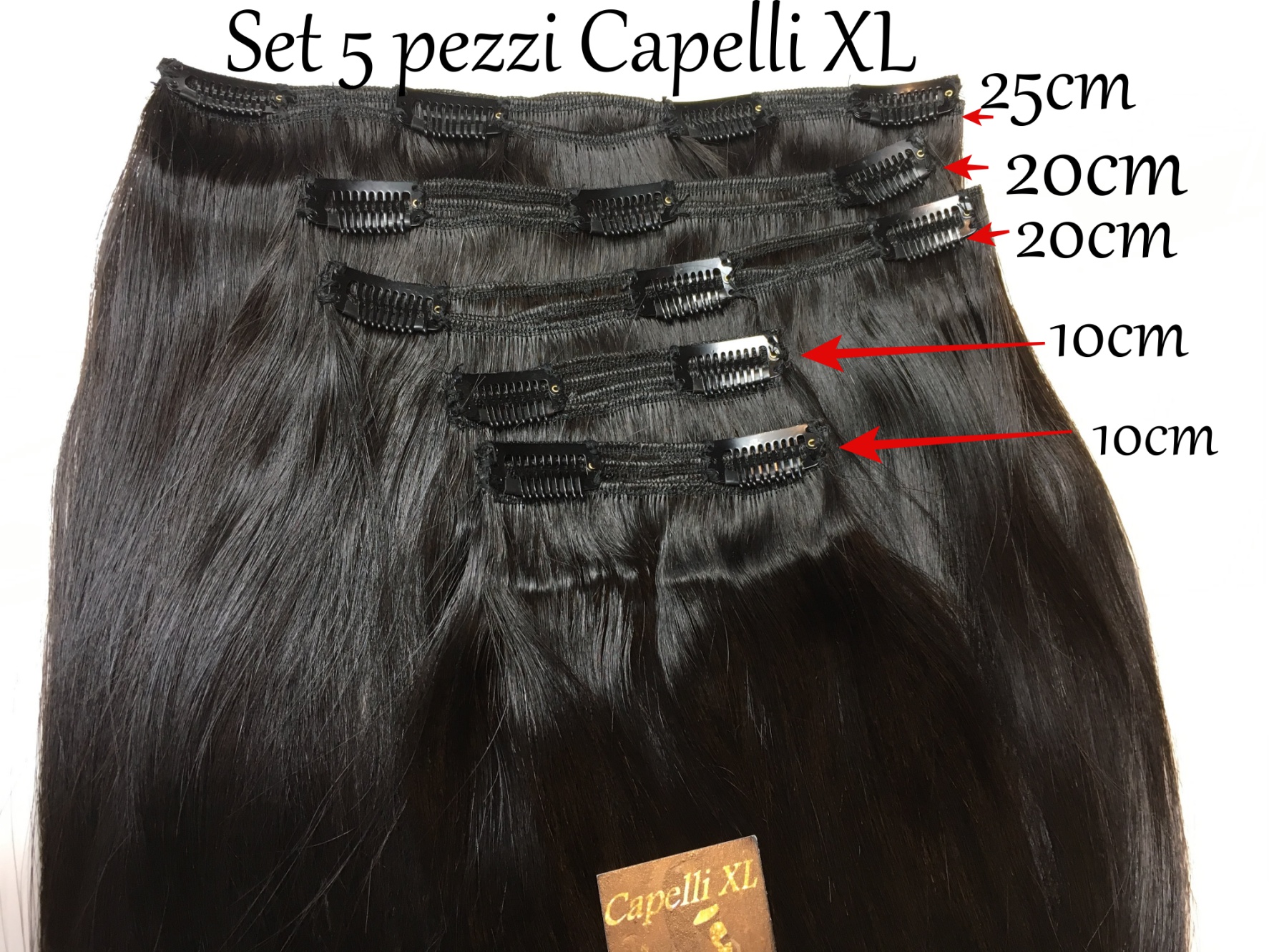 Fasce con clip di capelli veri lunghissimi fino a 90 centimetri Capelli veri remy indiani Di qualità superiore garantita