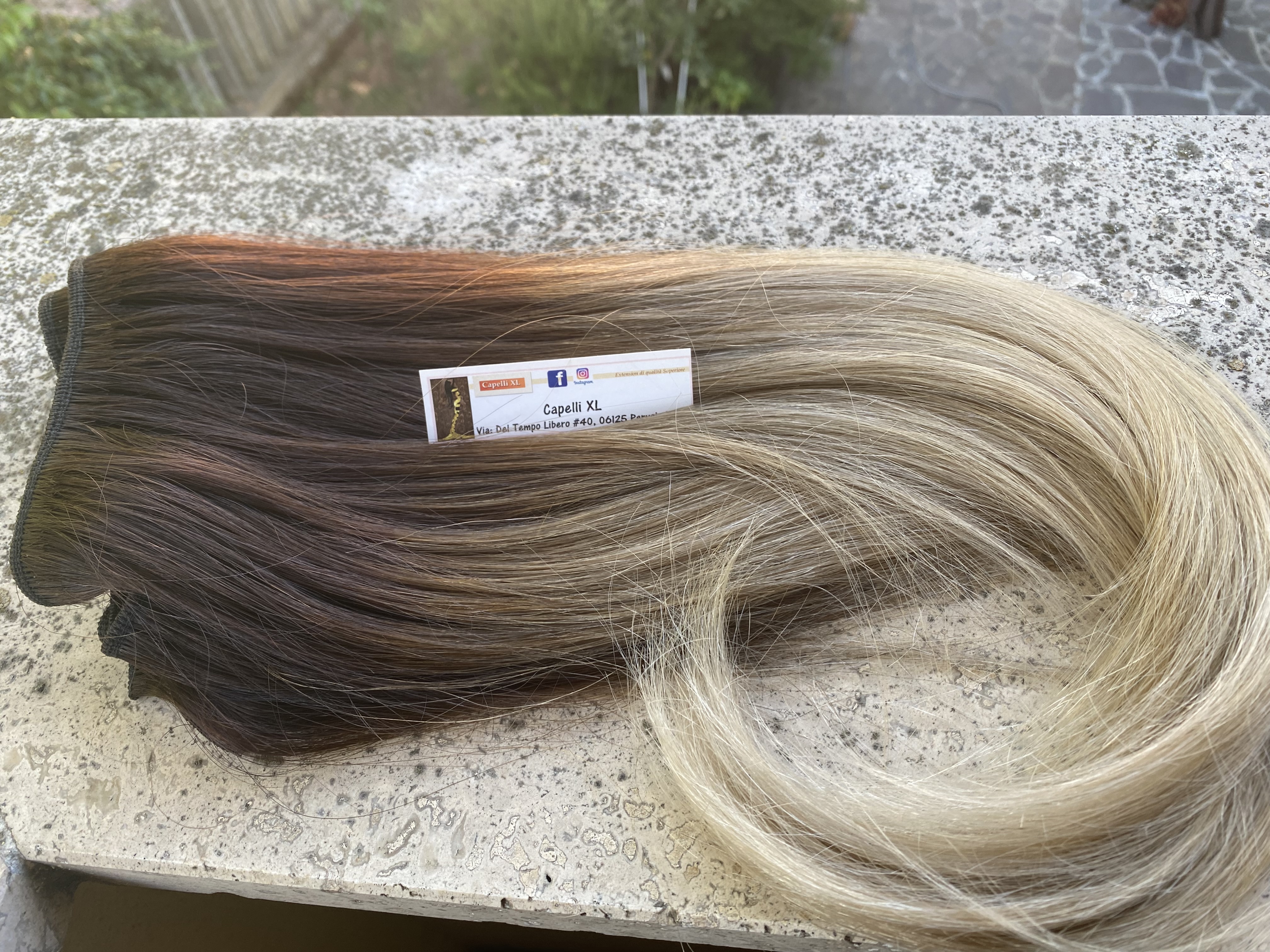 Capelli veri remy colore balayage capelli lunghi di origine indiana