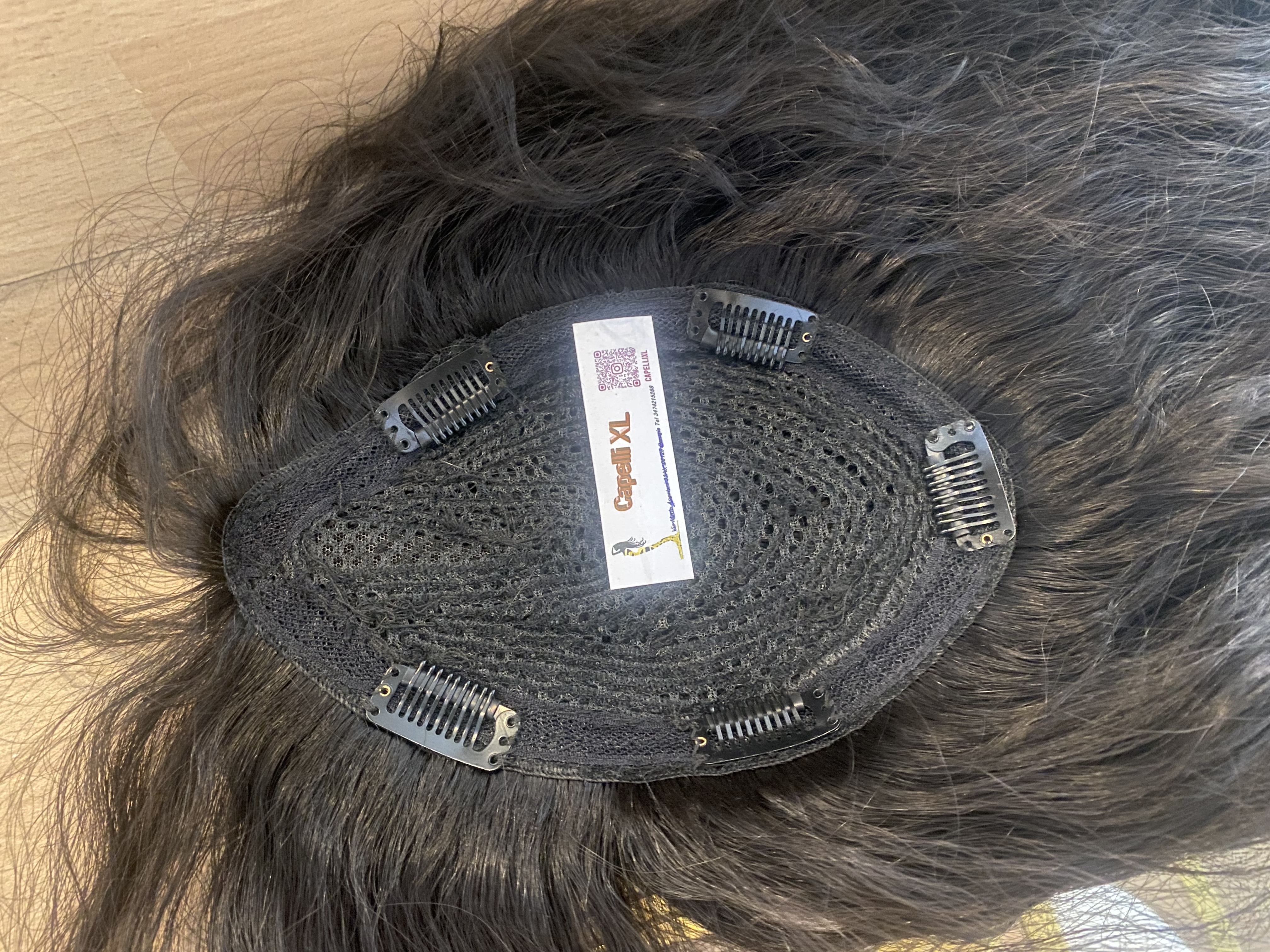 Toupet Capelli ricci calotta con clip, per donna capelli veri remy capelli Brasiliani, da usare come infoltitore, allungamento, Vari colori disponibili