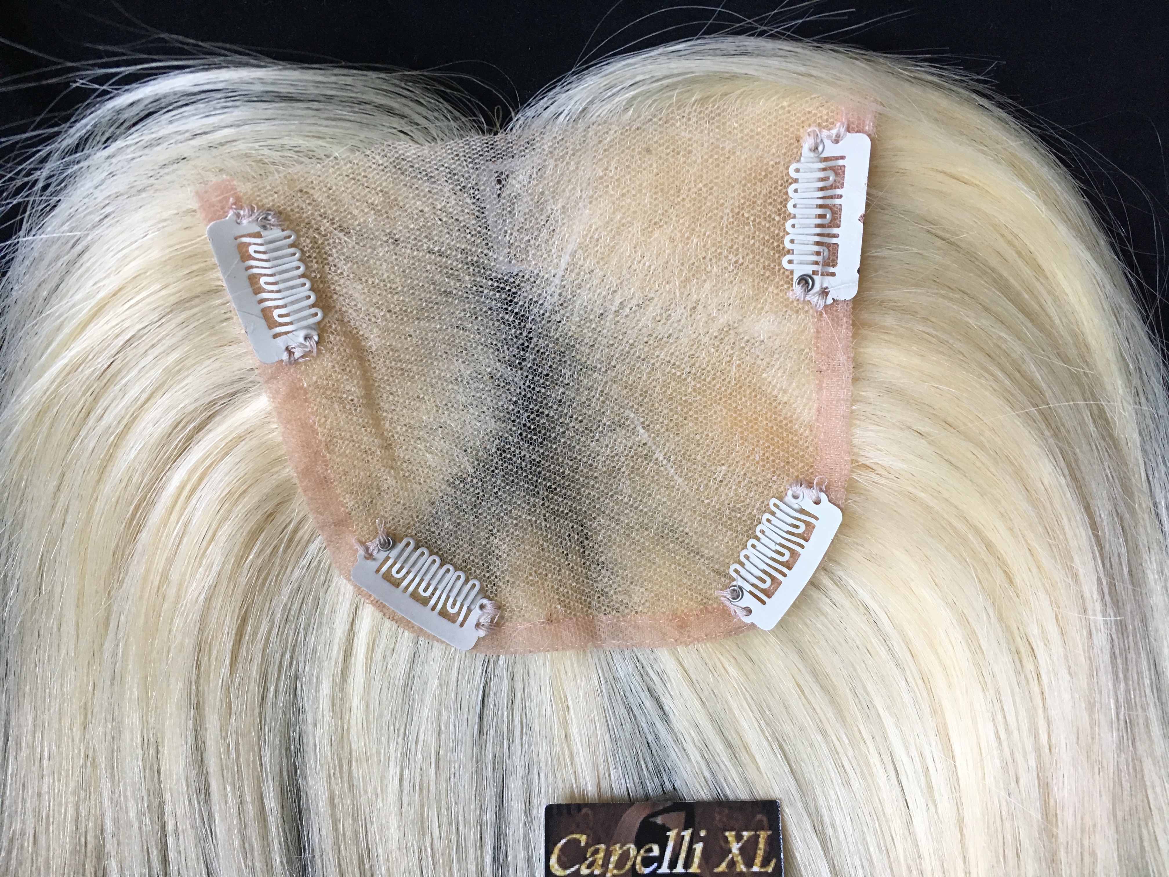 Top closure Toupet piccolo Chiusura capelli veri remy