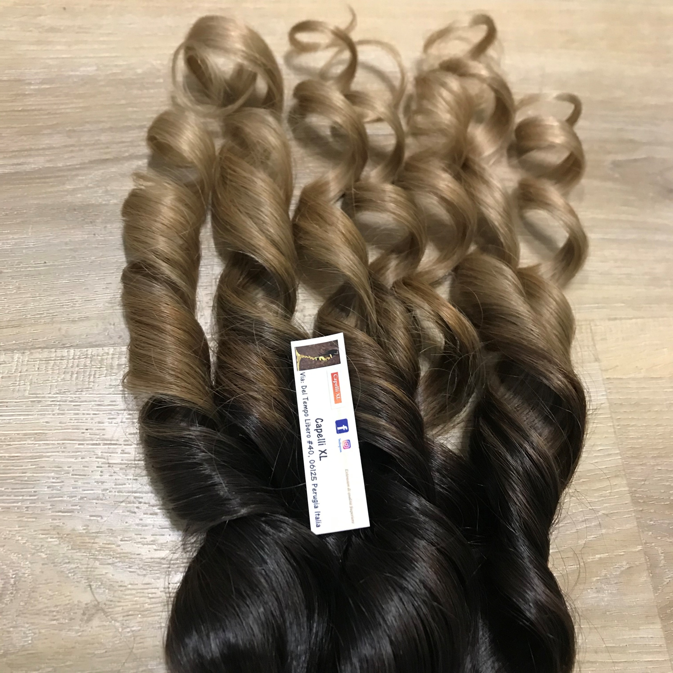 Capelli veri remy Balayage capelli Biondo scuro cenere e biondo medio freddo