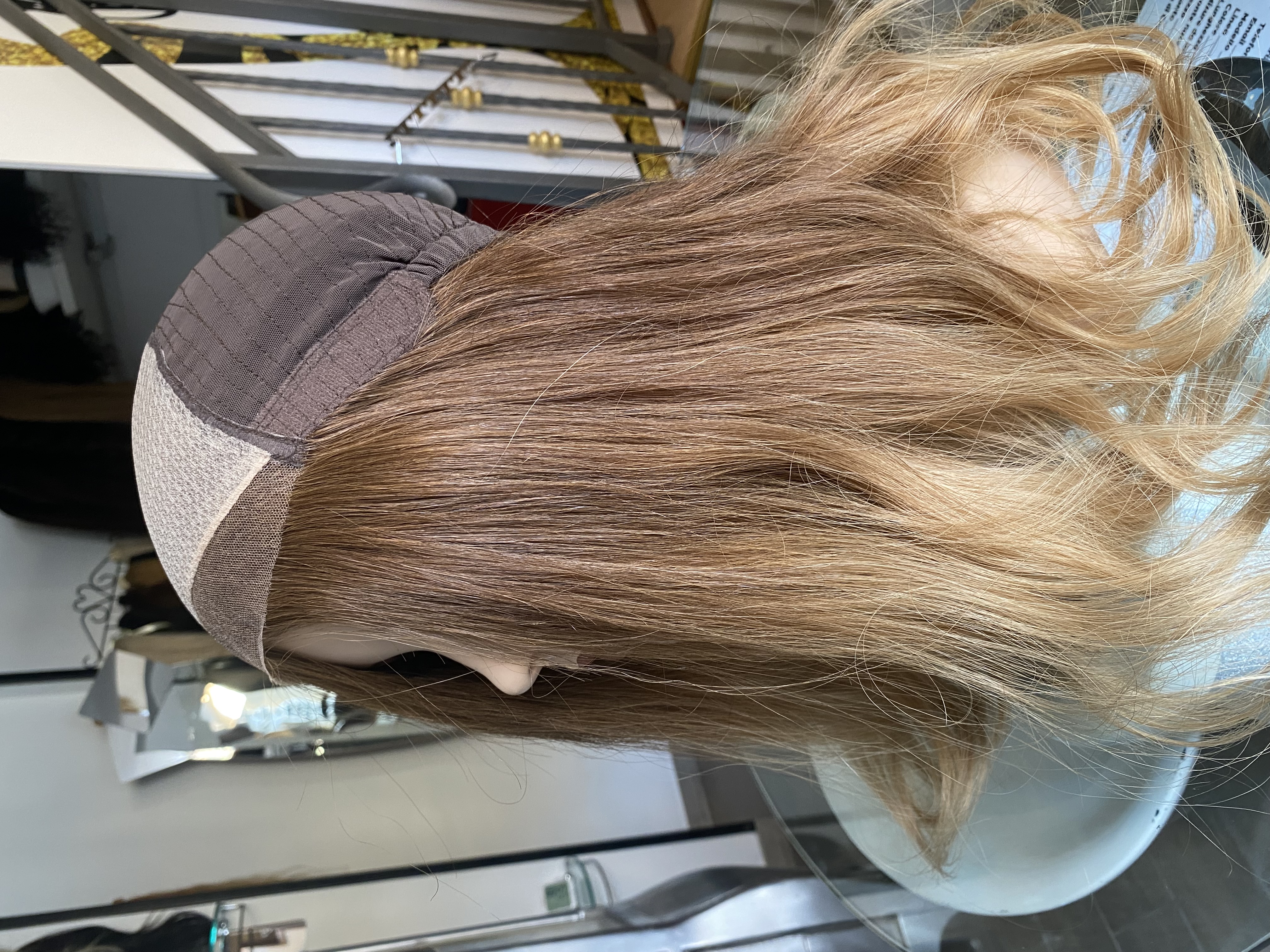 Parrucca di capelli veri remy Mono filamento totale, integrazione capelli uno ad uno con uncinetto ,capelli umani realizzata in italia