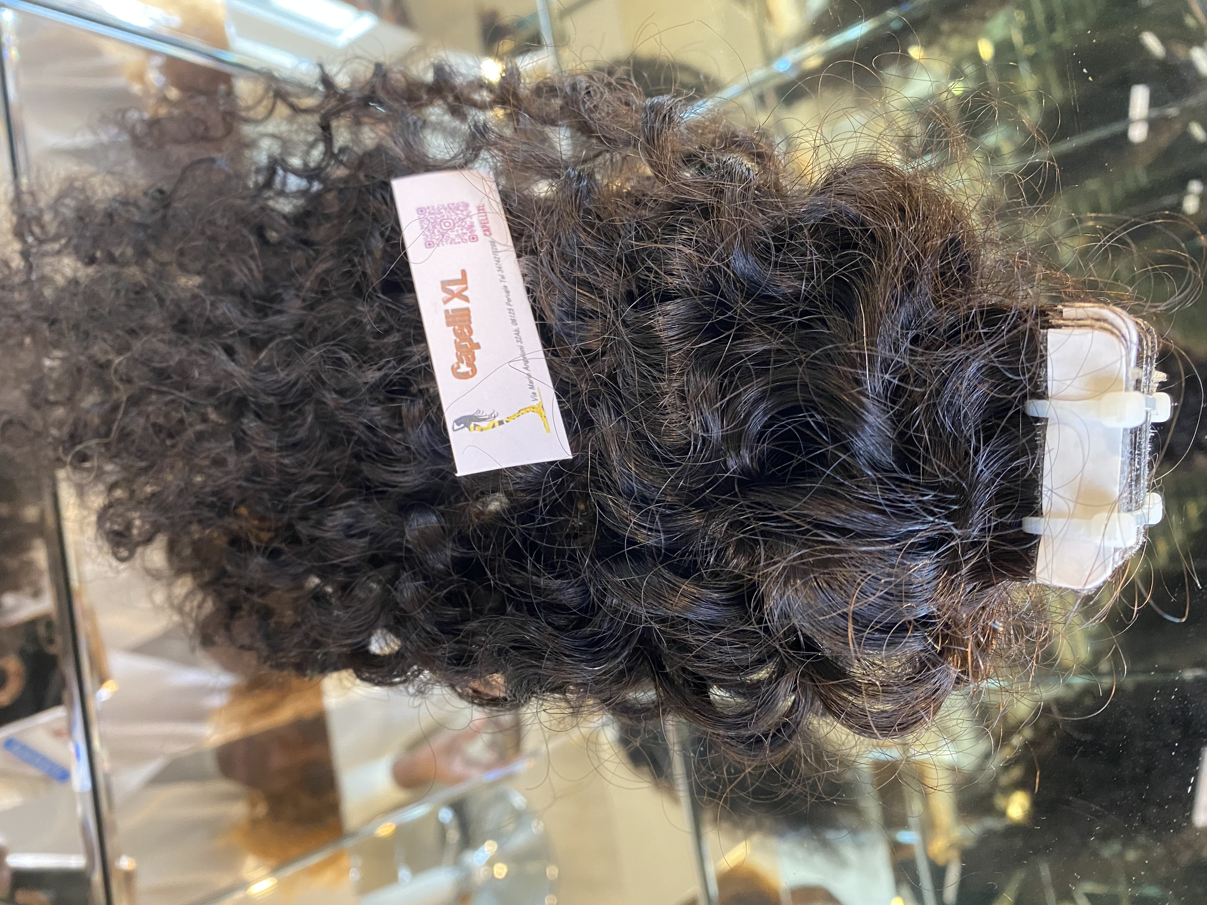 Extension Tape biadesivo capelli veri remy Brasiliani Capelli ricci lunghissimi
