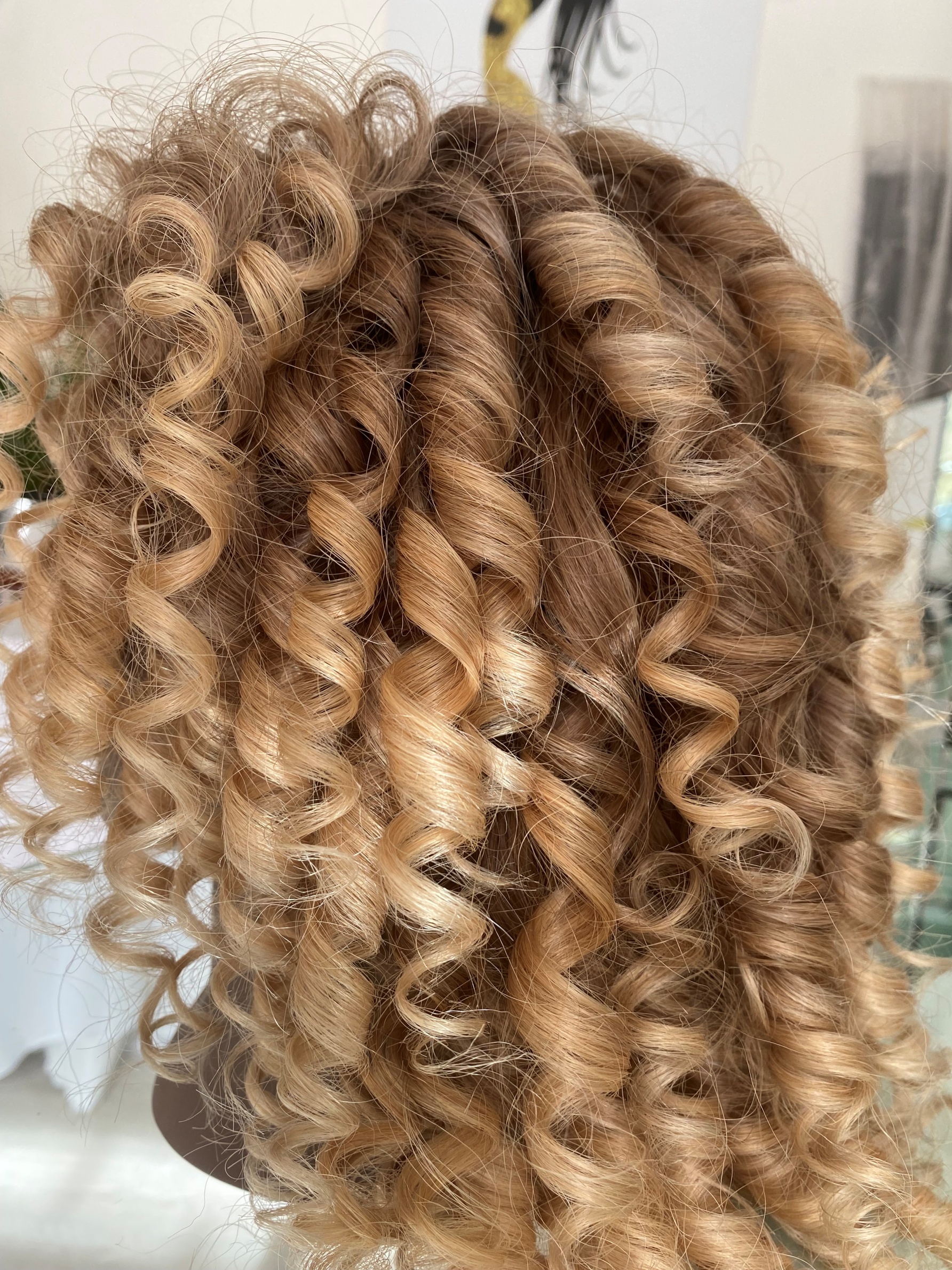 Parrucca di capelli veri remy Front lace wig Capelli ricci 
